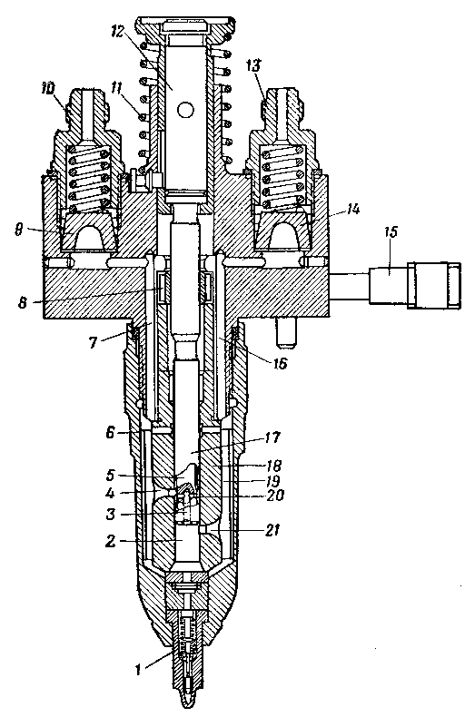 Насос-форсунка двигателя ЯАЗ-204