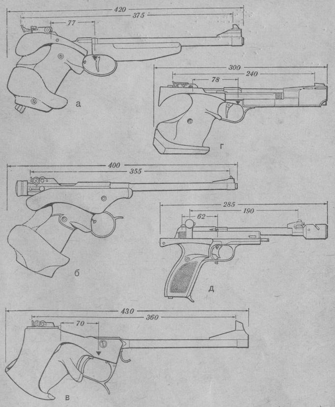 Произвольные пистолеты, кал. 5,6 мм